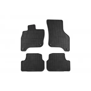 image-48-Specific rubber mats suitable for VW E-Golf 2014-2019 EV version, 4-piece set, black color
