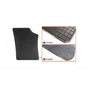 Mochete din cauciuc specifice, potrivite pentru Volkswagen Up, Cross Up, Skoda Citigo, Seat Mii după 2012, set de 4 piese, culoare neagră-image-6226330