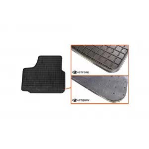 Mochete din cauciuc specifice, potrivite pentru Volkswagen Up, Cross Up, Skoda Citigo, Seat Mii după 2012, set de 4 piese, culoare neagră-image-6226331