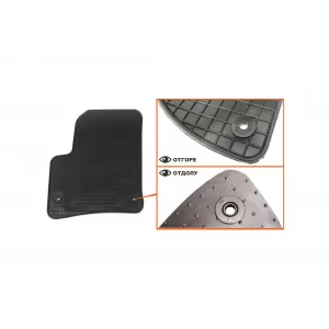 Mochete din cauciuc specifice, potrivite pentru VW Touareg, Porsche Cayenne 2002-2010, set de 4 piese, culoare neagră-image-6226341