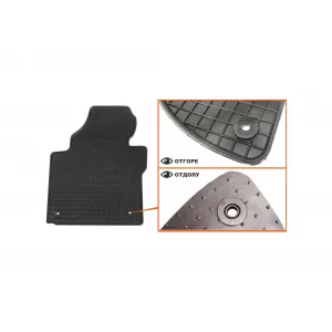 Mochete din cauciuc specifice, potrivite pentru VW Touran 2003-2015, 5-7 locuri, set de 4 piese, culoare neagră-image-6226351