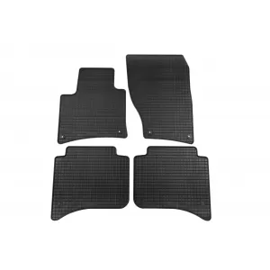 Specific rubber mats suitable for VW Touareg, Porsche Cayenne 2010-2018, 4-piece set, black color-image-6226358