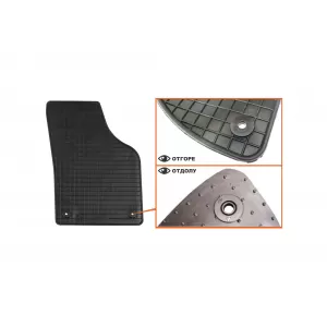 Mochete din cauciuc specifice, potrivite pentru Volkswagen Sharan, Seat Alhambra 2010-2020, 5-7 locuri, set de 4 piese, culoare neagră-image-6226447