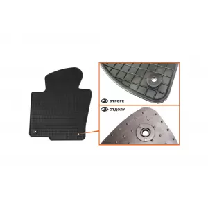 Mochete din cauciuc specifice, potrivite pentru VW Passat 2005-2010, Passat 2010-2014, CC 2012-2016, set de 4 piese, culoare neagră-image-6226474