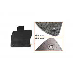 Mochete de cauciuc specifice, potrivite pentru VW Passat sedan, wagon, Alltrack după 2014, set de 4 piese, culoare neagră-image-6226483