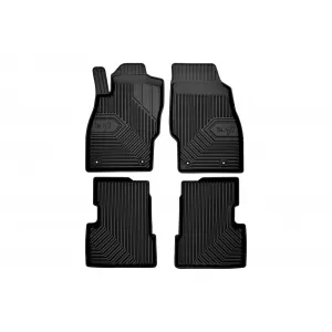 Specific rubber mats suitable for Opel Corsa D 2006-2014, Corsa 2014-2019, 4-piece set, black color-image-6226557