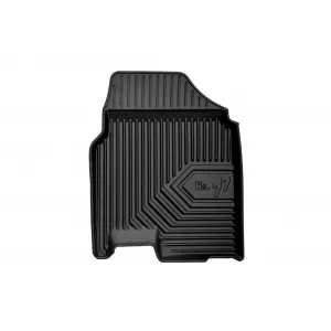 Specific rubber mats suitable for Nissan Qashqai +2 2006-2013, 4-piece set, black color-image-6226598