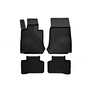 Specific rubber mats suitable for Mercedes GLC X253 after 2015, 4-piece set, black color-image-6226700