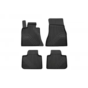 Specific rubber mats suitable for BMW 6 Series G32 GT after 2017, 4-piece set, black color-image-6226740