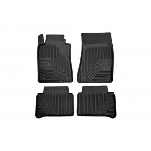Specific rubber mats suitable for Mercedes E class W211 2002-2009, 4-piece set, black color