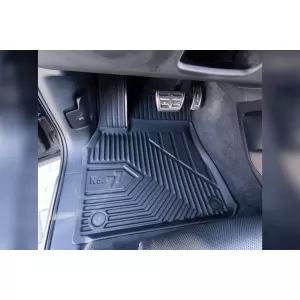 Mănuși din cauciuc specifice, potrivite pentru Audi Q7 după 2015, Q8 după 2018, set de 4 piese, culoare neagră-image-6226833