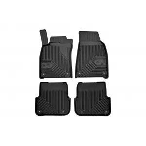 Specific rubber mats suitable for Audi A6 C6 2006-2011, 4-piece set, black color