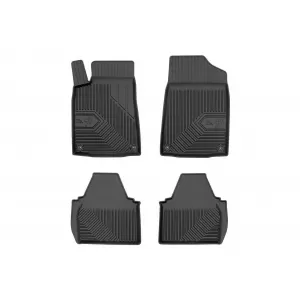 Mănuși de cauciuc specifice potrivite pentru Peugeot 607 1999-2010, set de 4 piese, culoare neagră