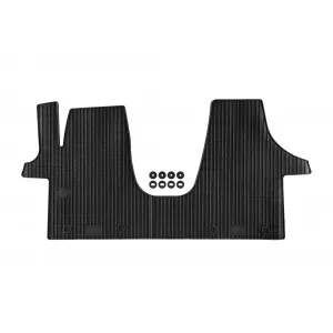 Covor din cauciuc specific, potrivit pentru VW Transporter T5 2003-2014, T6 după 2015, set dintr-o bucată, culoare neagră