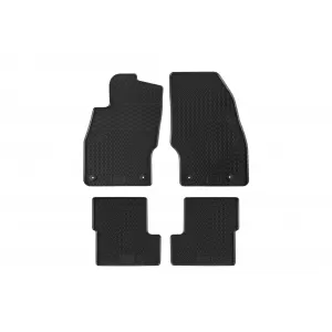 Specific rubber mats suitable for Opel Adam 2013-2019, 4-piece set, black color
