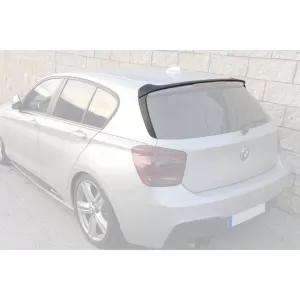 image-12-M Sport type 3-piece trunk spoiler suitable for BMW Series 1 F20 2010-2019, unpainted