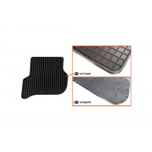 Mochete din cauciuc specifice, potrivite pentru Seat Leon 2005-2012, set de 4 piese, culoare neagră-image-6227651