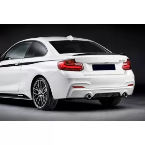 Spoiler tip performance pentru portbagaj, potrivit pentru BMW Seria 2 F22 Coupe după 2013, necolorat-image-6227661