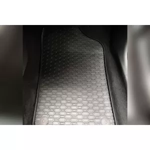 Specific rubber mats from Geyer & Hosaja suitable for VW Polo 2009-2017, Skoda Fabia after 2014, Seat Ibiza 2008-2017, 4-piece set, black color