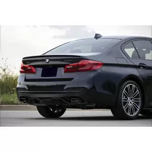 Spoiler tip M Performance Design Design potrivit pentru portbagaj pentru BMW Seria 5 G30 după 2017, necolorat-image-6227827