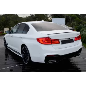 Spoiler tip M5 pentru portbagaj, potrivit pentru BMW Seria 5 G30 după 2017, negru-image-6227833