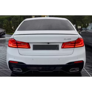 Spoiler tip M5 pentru portbagaj, potrivit pentru BMW Seria 5 G30 după 2017, negru-image-6227834