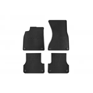 Mănuși de cauciuc specifice potrivite pentru Audi A6 C7 sedan, wagon 2010-2018, A7 Sportback 2010-2017, set de 4 piese, culoare neagră