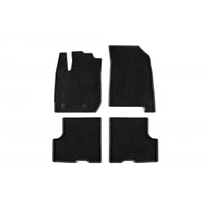 Mochete din cauciuc specifice, potrivite pentru Dacia Duster II după 2018, set de 4 piese, culoare neagră-image-6228431
