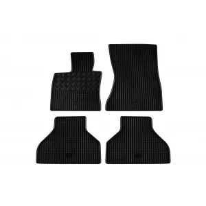 Specific rubber mats suitable for BMW X5 E70 2007-2013, 4-piece set, black color
