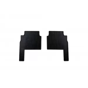 Specific rubber mats suitable for Kia Sorento after 2009, 5 seats, 4-piece set, black color-image-6228634