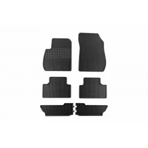 Specific rubber mats suitable for Opel Zafira C after 2012, 7 seats, 6 parts, black