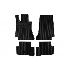 image-74-Specific rubber mats suitable for Mercedes C class W205, S205 2014-2020, 4-piece set, black color