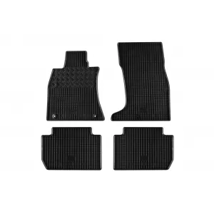 image-24-Specific rubber mats suitable for Kia Stinger 4x4 after 2017, 4-piece set, black color