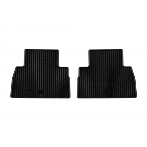 Specific rubber mats suitable for Hyundai Santa Fe 2019-2021, 4-piece set, black color-image-6229081