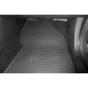 Specific rubber mats suitable for Hyundai Santa Fe 2019-2021, 4-piece set, black color-image-6229083
