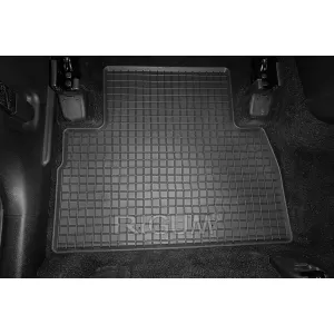 Specific rubber mats suitable for Hyundai Santa Fe 2019-2021, 4-piece set, black color-image-6229084