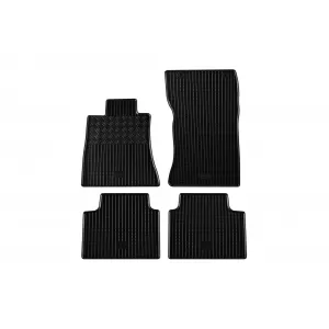 Specific rubber mats suitable for Alfa Romeo Giulia 4X2 after 2020, 4-piece set, black color-image-6229158