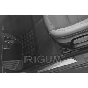 Specific rubber mats suitable for Alfa Romeo Giulia 4X2 after 2020, 4-piece set, black color-image-6229162