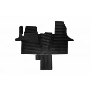 Mănuși din cauciuc specifice, potrivite pentru VW T6.1 Transporter, Caravelle, Multivan cu tunel după 2019, 2 locuri, set de 4 piese, culoare neagră