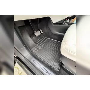 Mats din cauciuc specifice, potrivite pentru Tesla X după 2015, set de 4 piese, culoare neagră-image-6229256