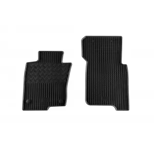 Specific rubber mats suitable for Mercedes X class W470 after 2018, 4 doors, 4-piece set, black color-image-6229441
