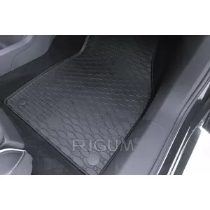 Specific rubber mats suitable for Volkswagen ID.7 after 2024, 4-piece set, black color-image-6229455
