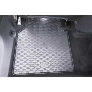 Specific rubber mats suitable for Volkswagen ID.7 after 2024, 4-piece set, black color-image-6229456