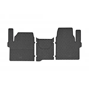 Mochete din cauciuc specifice, potrivite pentru Ford Tourneo Custom, Transit Custom după 2024, Volkswagen T7 Caravelle după 2025, 2/3 locuri, set de 3 piese, culoare neagră