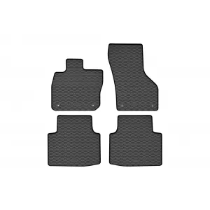 Mochete din cauciuc specifice, potrivite pentru Skoda Superb, Volkswagen Passat B9 după 2024, set de 4 piese, culoare neagră