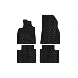 Specific rubber mats suitable for Dacia Bigster HEV after 2025, 4-piece set, black color-image-6229626