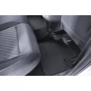 Rigum rubber floor mats suitable for MG 3 after 2024, 4 pieces, black
