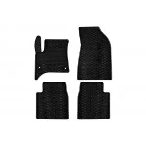 Specific rubber mats suitable for Opel Frontera Hybrid after 2024, 4-piece set, black color-image-6229643