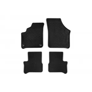 Mochete din cauciuc specifice, potrivite pentru Seat Mii Electric, Citigo-is 2019-2020, Volkswagen E-Up 2019-2023, set de 4 piese, culoare neagră