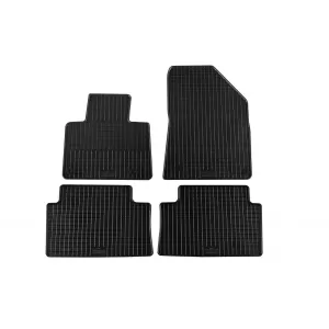 Specific rubber mats suitable for Citroen C5 2008-2017, 4-piece set, black color